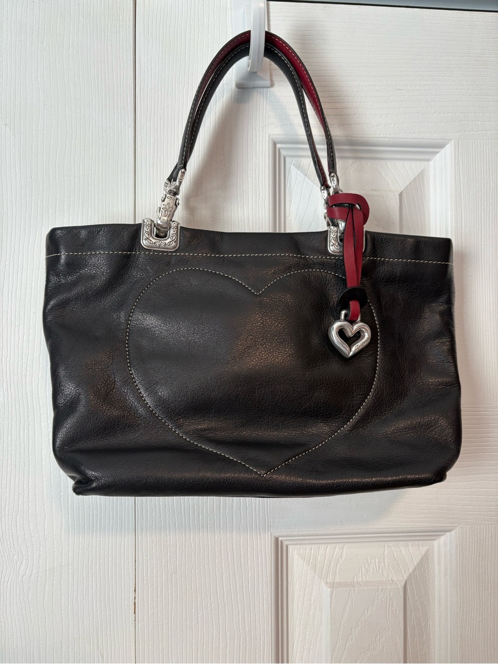 NWOT Brighton Reversible Heart Stitch Handbag